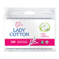 Ватные палочки Lady cotton 200шт. п/э