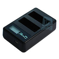 Зарядний пристрій Ruibo LCD USB для двох акумуляторів Canon LP-E6/LP-E6N