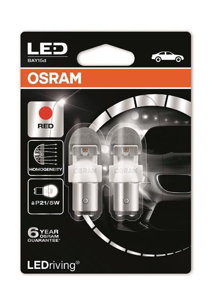 Автолампи світлодіодні Osram LEDriving P21/5W LED 12V 2/0.4 W BAY15D (1557R-02B)