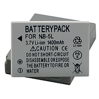 Aкумулятор Alitek для Canon NB-5L, 1400 mAh