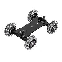 Візок скейтер для стабілізації під час відеознімання Alitek Dolly Skater (wheels clear-black)