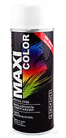 Акрилова фарба Maxi Color RAL9003 сигнально-білий 400 мл.