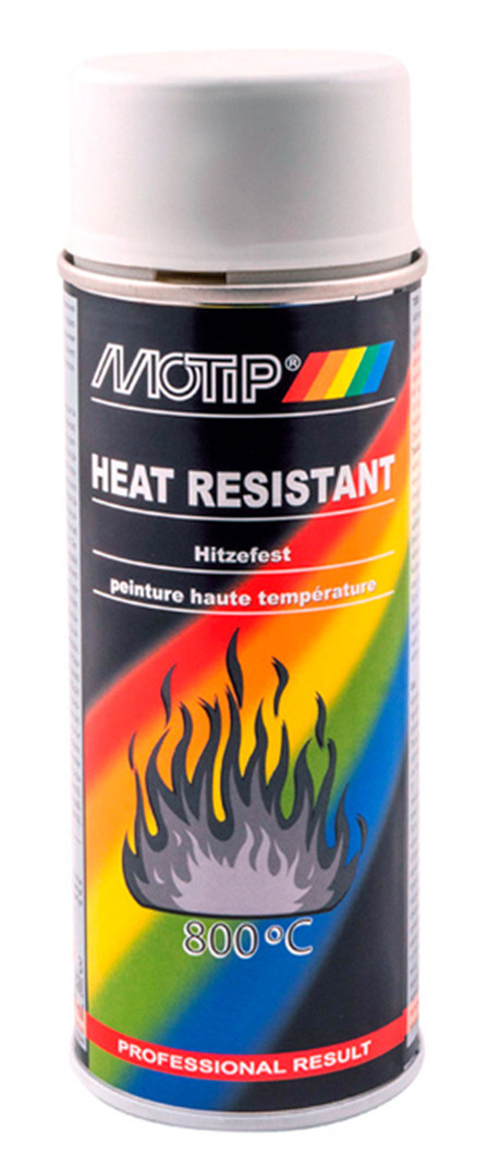 Краска термостойкая серая Motip Heat Resistant 800°C аэрозоль 400мл ...