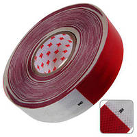 Лента светоотражающая 3M 5см х 50м REDWHITE (10315)