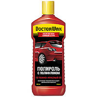 Кольорова поліроль темно-червона Doctor Wax з поліфлоном 300 мл DW8425