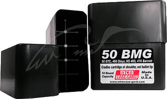 Кейс MTM д/патр 50 BMG на 10 патр. ц:черный
