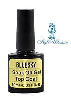 Bluesky Soak Off Gel Top Coat Блюскай топ гель финишное покрытие с липким слоем