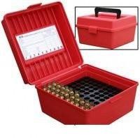 Кейс MTM д/патрон. 300WM, 338 Win Mag на 100шт. ц:червоний, фото 1