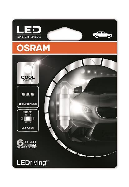 Лампа світлодіодна OSRAM LEDriving C5W LED 12 V 1 W 6000 K 41MM SV8,5-8