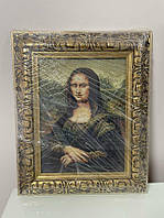 Картина в рамке Джоконда (Мона Лиза) вышивка