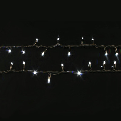 Світлодіодна гірлянда зовнішня Delux "String" 200 LED 10 м біл/біл IP44 Код.58090