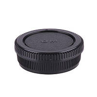 Задня кришка об'єктива Alitek для Olympus з логотипом OM + тушки, body (комплект 2 шт.)