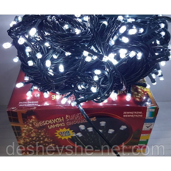 Гірлянда на 300 LED біла
