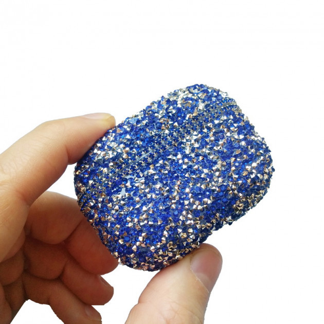 Чохол/кейс для навушників Apple AirPods Pro Alitek Diamond (розсип) Blue/Silver