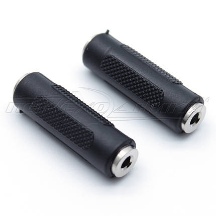 Перехідник гніздо 3.5 стерео — гніздо 3.5 мм стерео (пластик), фото 1