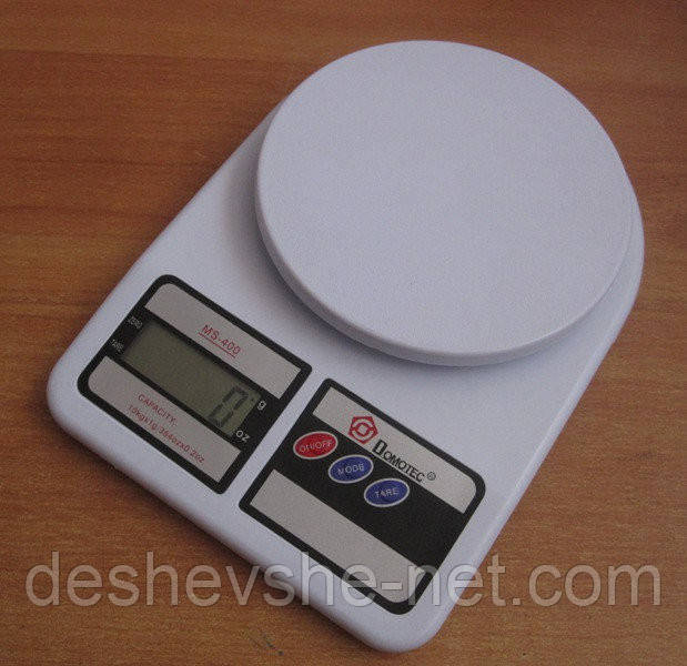 Кухонні ваги Domotec Ms-400 до 10 кг із батарейками