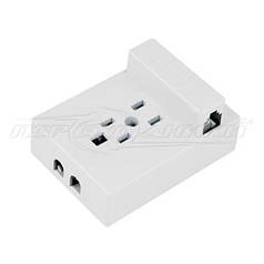 Універсальна телефонна розетка з 2х RJ11 гніздами (6P-4C)