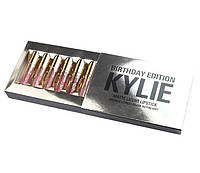 Набор матовых помад Kylie Birthday Edition silver