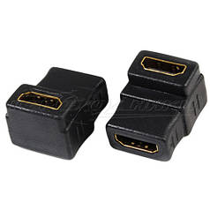 Перехідник HDMI (F) — HDMI (F), кутовий