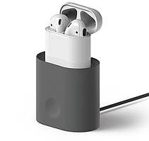 Док-станція, тримач, підставка для Apple AirPods (Alitek Charging Station) Dark Gray