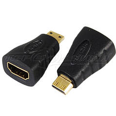 Перехідник mini HDMI (M) - HDMI (F)