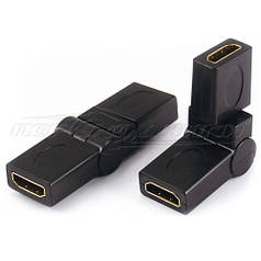 Переходник HDMI (F) - HDMI (F), 360 градусов