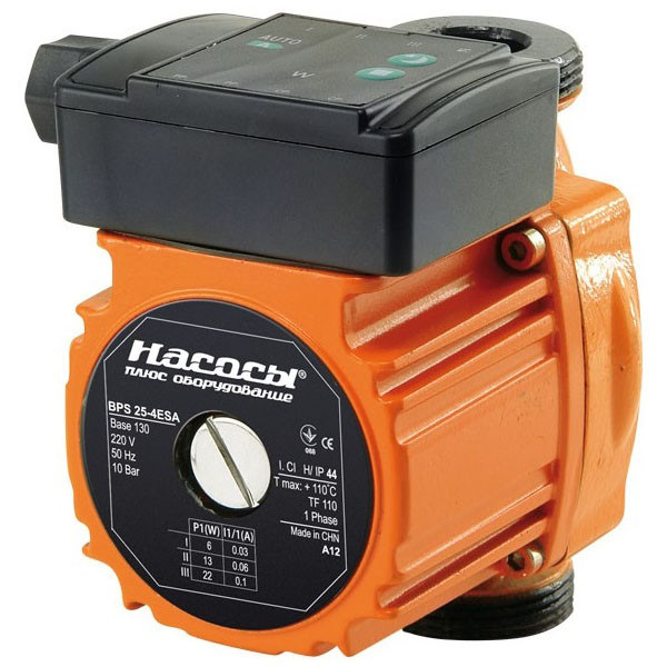 Циркуляційний насос BPS 25-4ESA-130 «Насоси+» з автоматичним регулюванням, фото 1