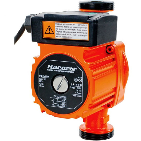 Циркуляційний насос BPS 25-6ESA-180 «Насоси+» з автоматичним регулюванням, фото 1