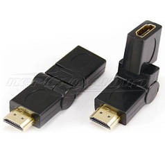 Переходник HDMI (F) - HDMI (M), 360 градусов