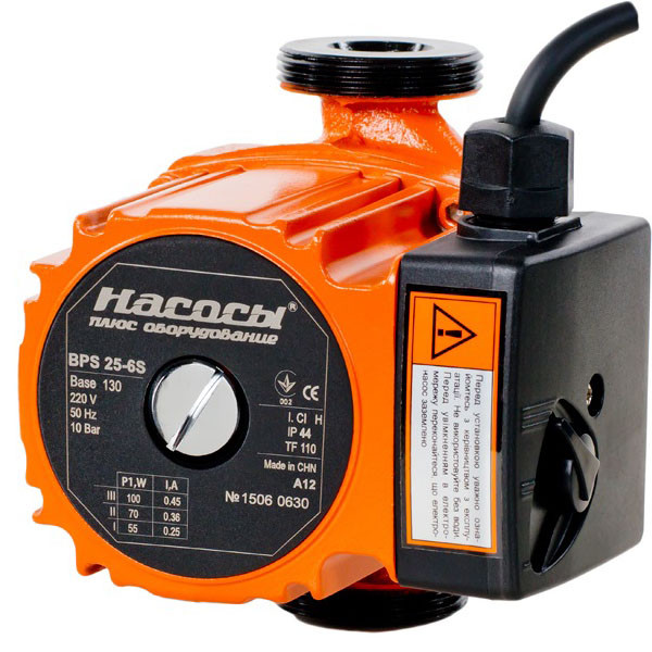 Циркуляційний насос BPS 25-6S-130 «Насоси+», фото 1