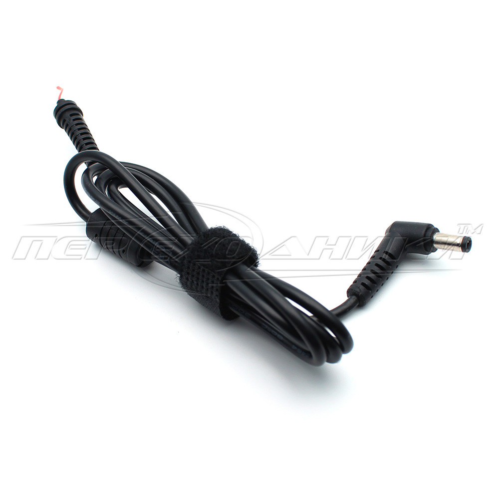 DC кабель живлення 5.5x2.5 мм (ASUS, Toshiba, Lenovo), 1 ферит, 1.2 м, кутовий штекер