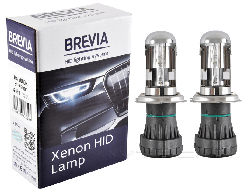 Brevia Xenon ксенонові лампи цоколь H4 85 V 35 W P43t-38 KET (2шт.) 5000K