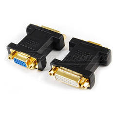 Перехідник з DVI (24+5) (F) — VGA (F)