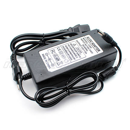 Імпульсний блок живлення 12 V 6 A (72 Вт), штекер 5.5х2.5 мм, 1.7 м (добру якість), фото 1