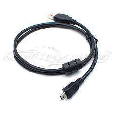 Кабель USB 2.0 AM — mini USB (добра якість), 1 ферит, 0.8 м