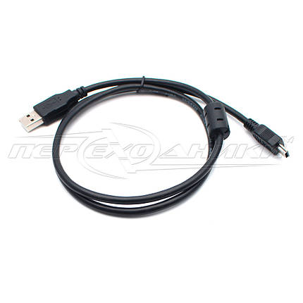 Кабель USB 2.0 AM — mini USB (добра якість), 1 ферит, 0.8 м, фото 3
