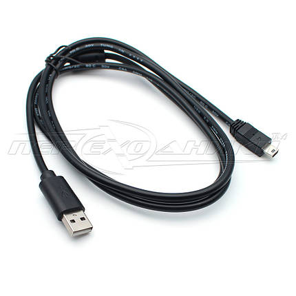 Кабель USB 2.0 AM — mini USB (добра якість), 1 ферит, 1,8 м, фото 1