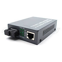 Медіаконвертер 1310 WDM (IC+175), 10/100/1000 Мбіт одноволоконний Full/Half duplex, 20 км, фото 3