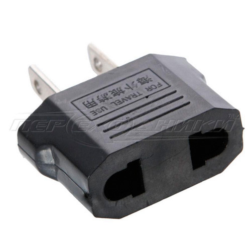 Електричний мережевий перехідник 6A EU to US (Америка), чорний