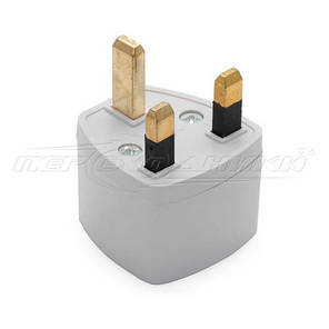 Універсальний електричний мережевий адаптер 10A EU US to UK (Великобританія), білий, фото 2