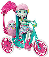 Черепашка Тейли прогулка на велосипеде Набор Enchantimals Built for Two Doll Playset, Turtle & Tricycle