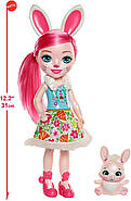 Велика лялька Енчантималс Брі Банні та зайчик Твіст Enchantimals Bree Bunny Doll  31 см ОРИГИНАЛ, фото 2