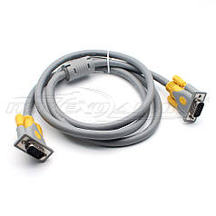 Кабель VGA з феритом 1080р (висока якість) 3+6 HIGH SPEED 1,5m