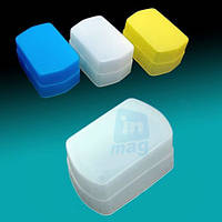 Ковпак-розсіювач 3 кольори (білий, жовтогарячий, синій) для спалахів Canon 580EX, 580EX II, Yongnuo YN-560