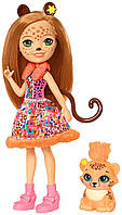 Кукла Энчантималс Гепард Чериш и Квик Квик Enchantimals Cherish Cheetah Doll with Quick-Quick