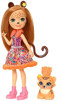 Лялька Енчантималс Гепард Чериш і Квік Квік Enchantimals Cherish Cheetah Doll with Quick-Quick