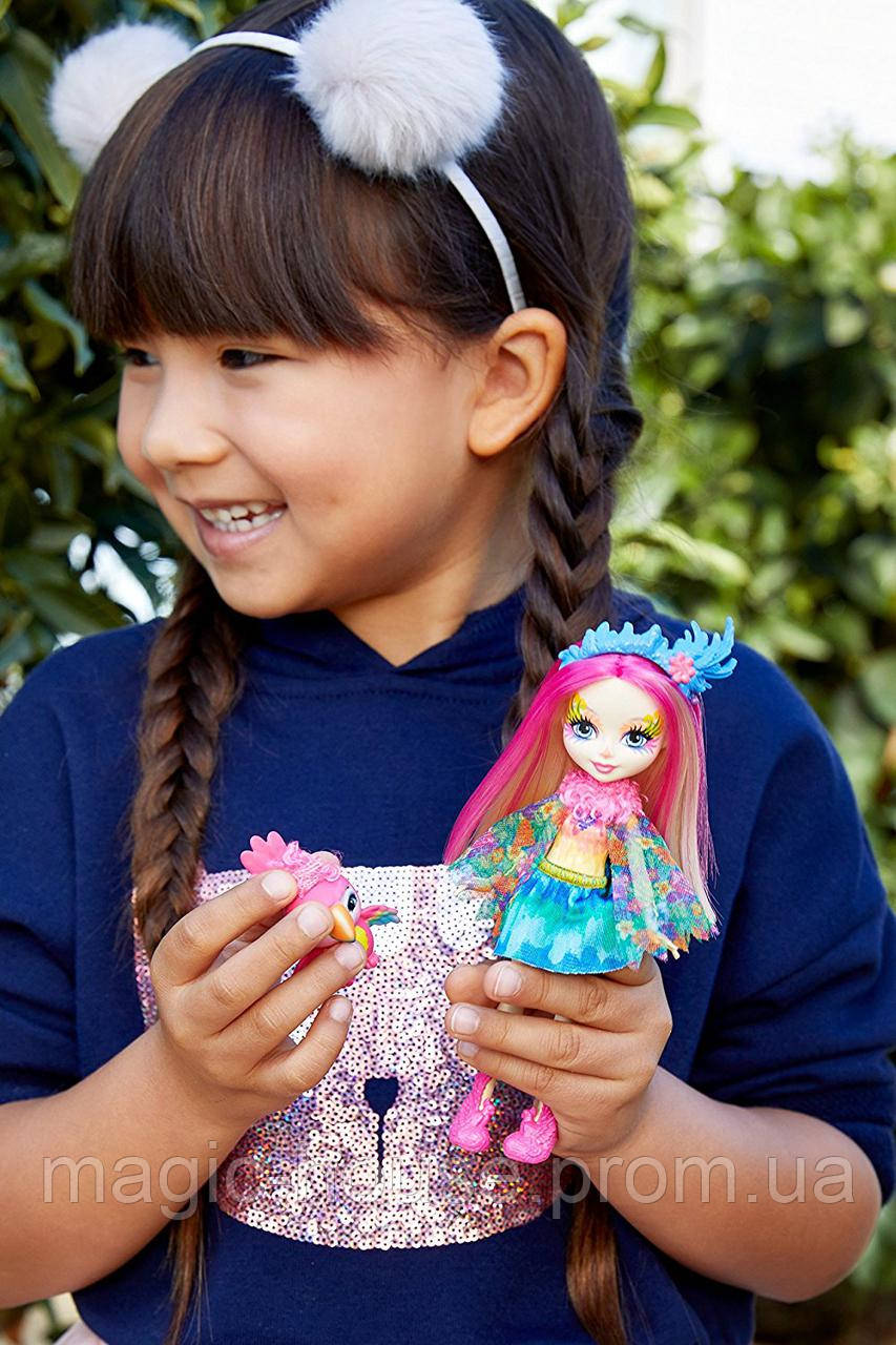 Enchantimals peeki parrot sale doll & sheeny