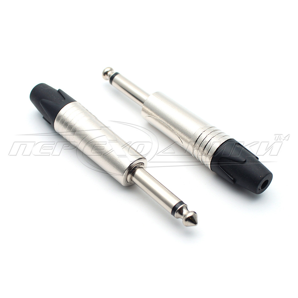 Роз'єм HQ штекер 6.3 мм моно на кабель "SoundProf Line" (метал), Brown-Gold