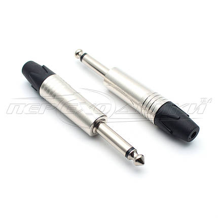 Роз'єм HQ штекер 6.3 мм моно на кабель "SoundProf Line" (метал), Brown-Gold, фото 1