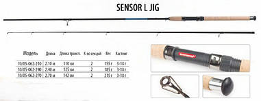 Спінінг Bratfishing SENSOR L JIG 2,7 м/тест 3-18г